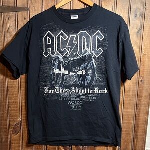 AC/DC Black Graphic T-Shirt